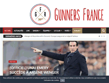 Tablet Screenshot of gunners.fr